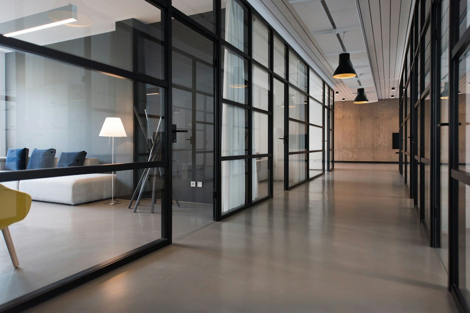 A quiet modern office